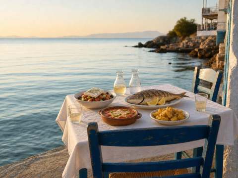 A small taverna by the sea